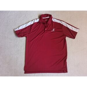 University Of Alabama Crimson Tide Chiliwear Polo Shirt Performance Men's L Red